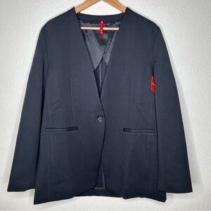 NWT Spanx The Perfect Collarless Blazer Classic Black large